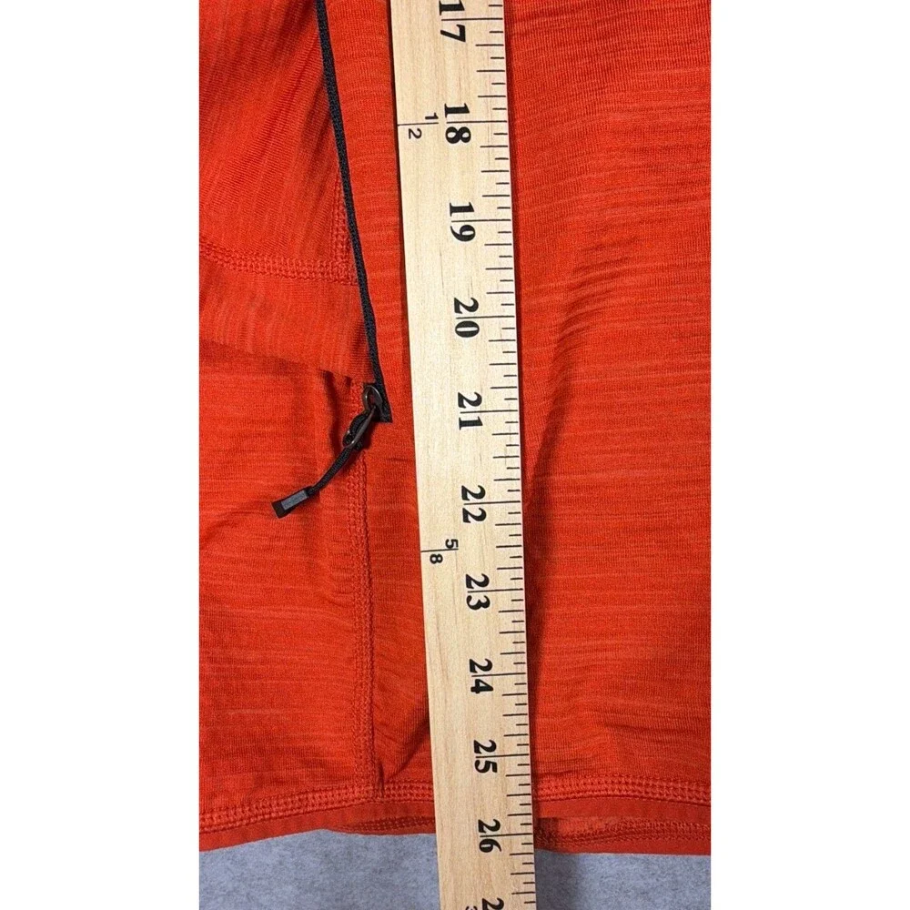 Bergans of Norway Jacket Womens Sz L Hooded Orange Full Zip 100% Recycled SKU160